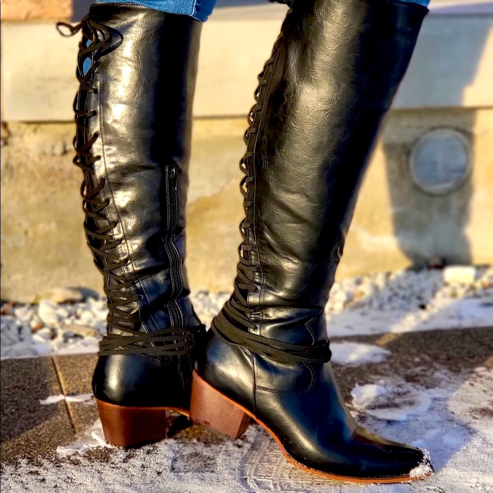 Black Cowboy Western Women’s Boot